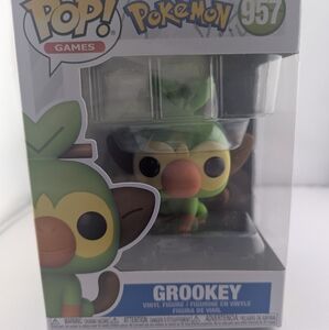 Funko Pop Pokémon Grookey Vinyl Figure - 957 Green and Brown